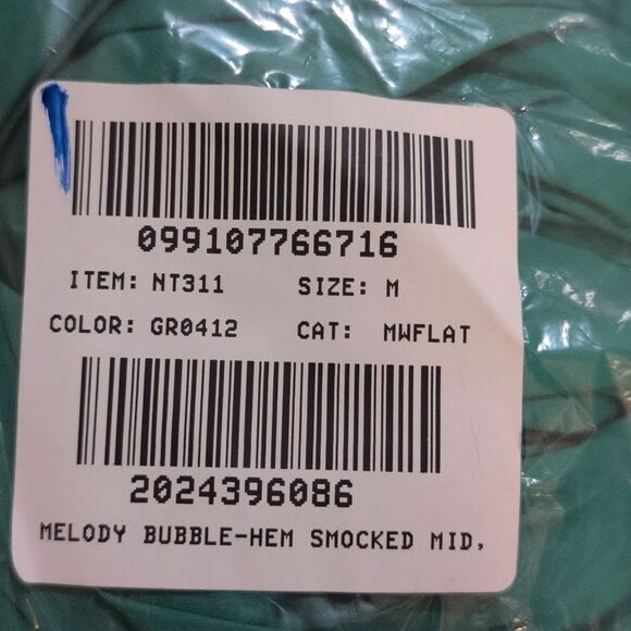 NWT Madewell Dress Melody Bubble-Hem Smocked Midi Poplin Verdant Green Size M - Picture 4 of 16